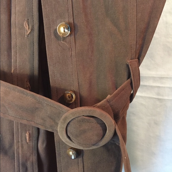 Brown fashion coat - Picture 3 of 7